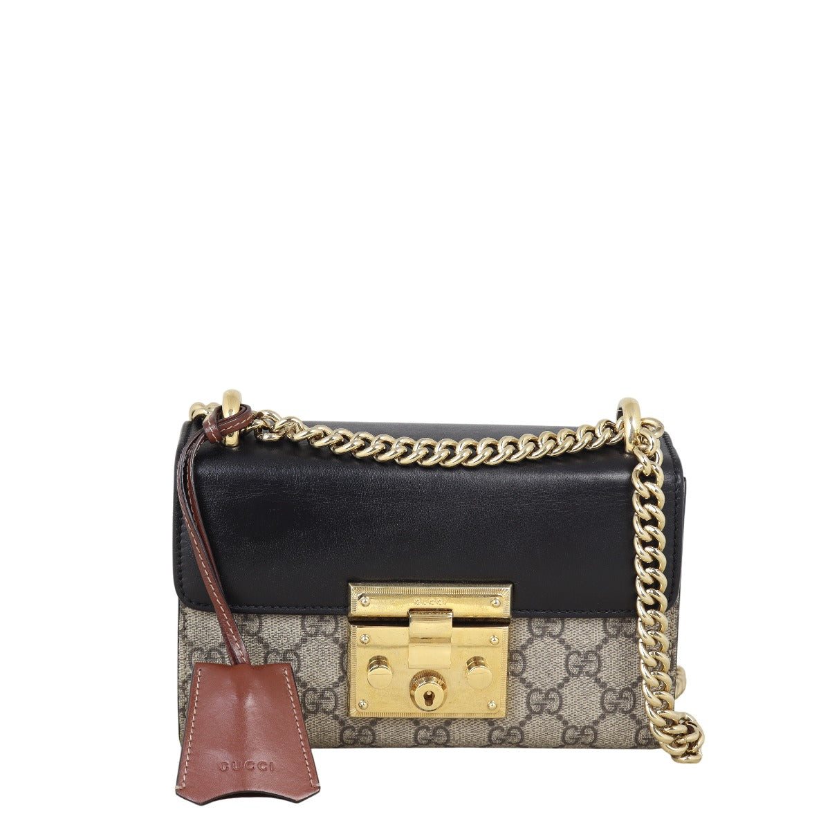 Gucci GG Supreme Padlock Small Shoulder Bag