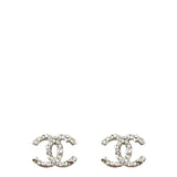 Chanel CC Crystal Stud Earrings