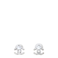 Chanel CC Crystal Stud Earrings