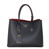 Prada Saffiano Cuir Double Bag Large