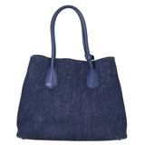 Prada Saffiano Denim Double Bag