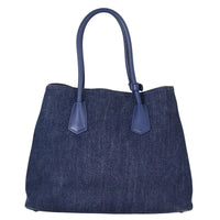 Prada Saffiano Denim Double Bag