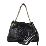 Gucci Soho Chain Shoulder Bag Medium Patent