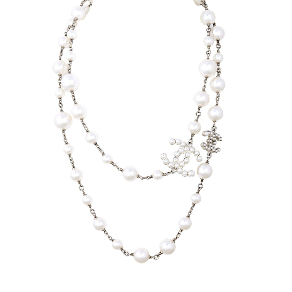 Chanel Pearl CC Long Necklace