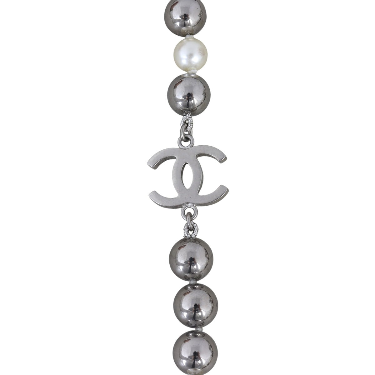 Chanel CC Pearl and Bead Multi Strand Long Necklace