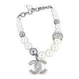 Chanel Crystal CC Pearl Bracelet