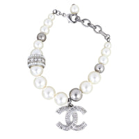 Chanel Crystal CC Pearl Bracelet