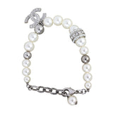 Chanel Crystal CC Pearl Bracelet
