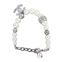 Chanel Crystal CC Pearl Bracelet