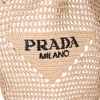 Prada Crochet Raffia Hobo