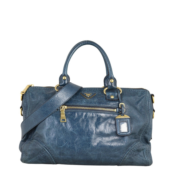 Prada Vitello Shine Two-Way Tote – Luxe.It.Fwd