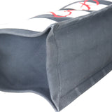 Saint Laurent Striped Canvas Cabas