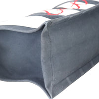 Saint Laurent Striped Canvas Cabas