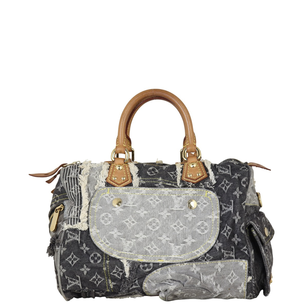 Louis Vuitton Speedy 30 Monogram Denim Patchwork