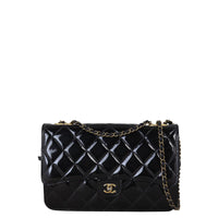 Chanel CC Eyelet Wallet On Chain Patent