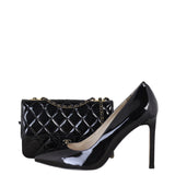 Chanel CC Eyelet Wallet On Chain Patent