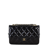 Chanel CC Eyelet Wallet On Chain Patent
