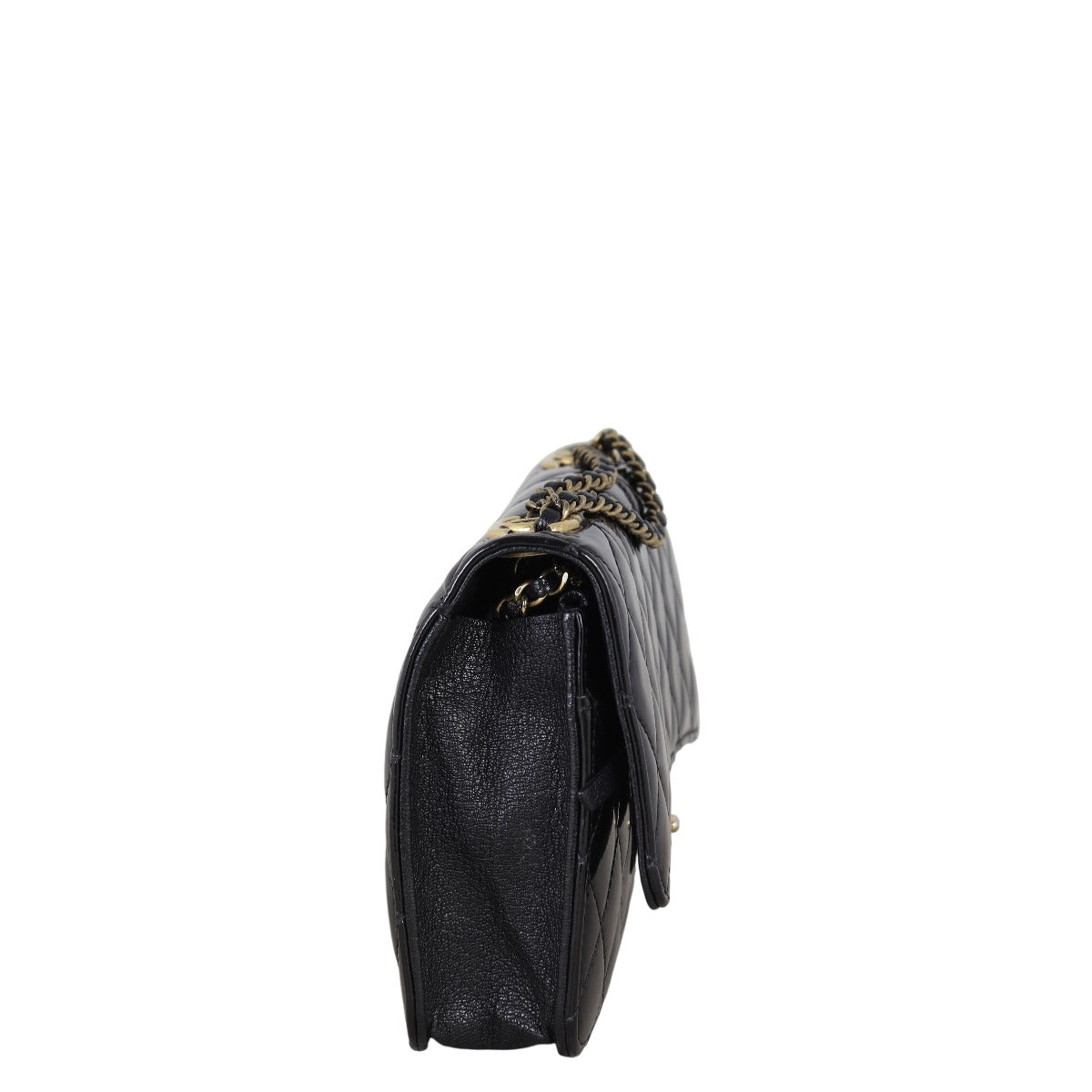 Chanel CC Eyelet Wallet On Chain Patent