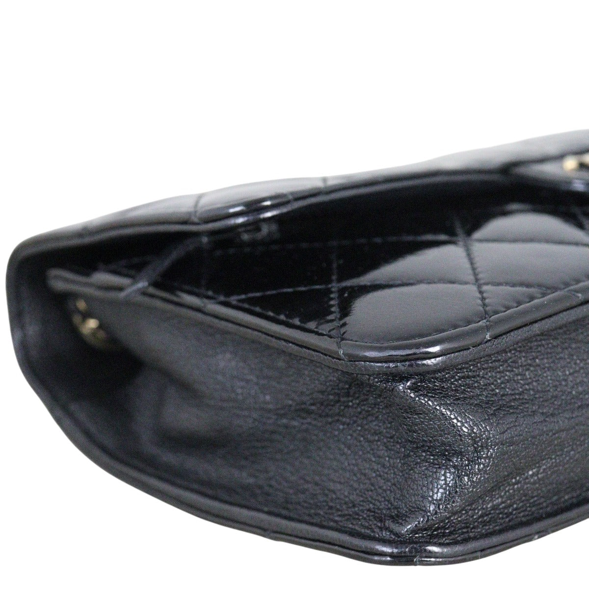 Chanel CC Eyelet Wallet On Chain Patent