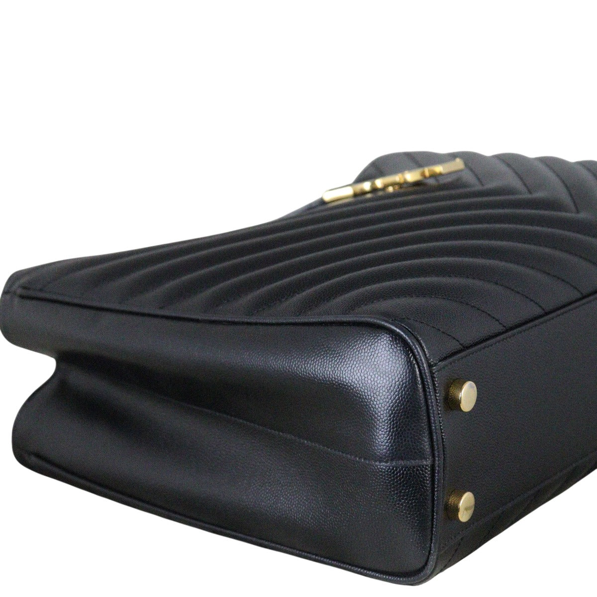 Saint Laurent Chevron Shopping Tote