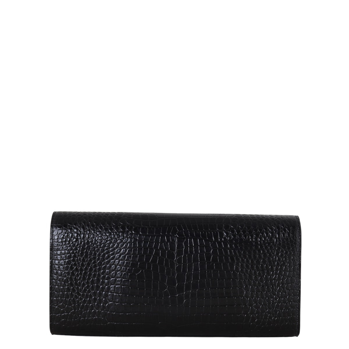 Saint Laurent Kate Tassel Clutch Croc-Embossed