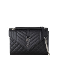 Saint Laurent Monogram Mix Matelasse Envelope Chain Bag Medium