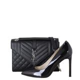 Saint Laurent Monogram Mix Matelasse Envelope Chain Bag Medium