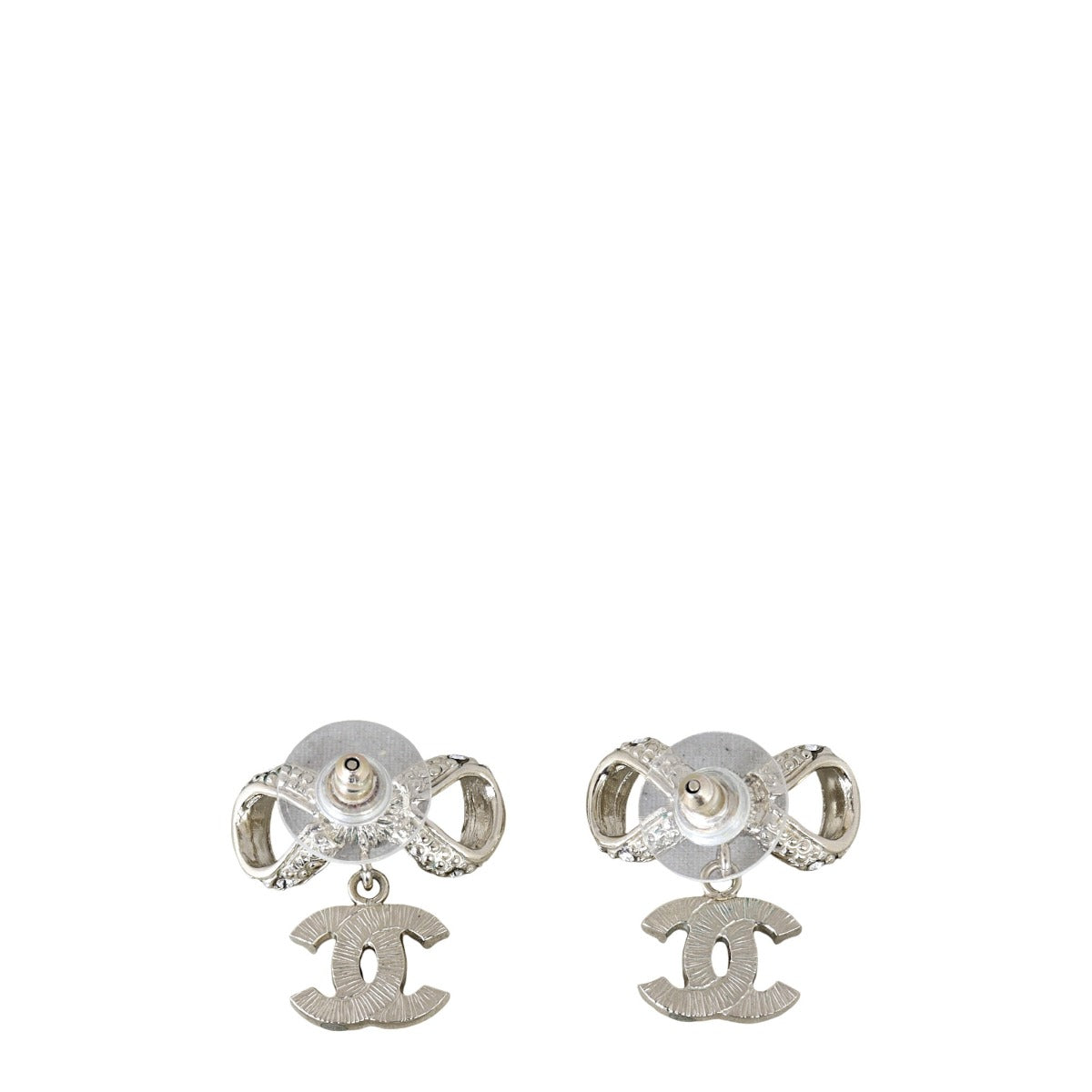Cc Shell Crystal Drop Chanel CC Bow Crystal Drop Earrings – Luxe.It.Fwd