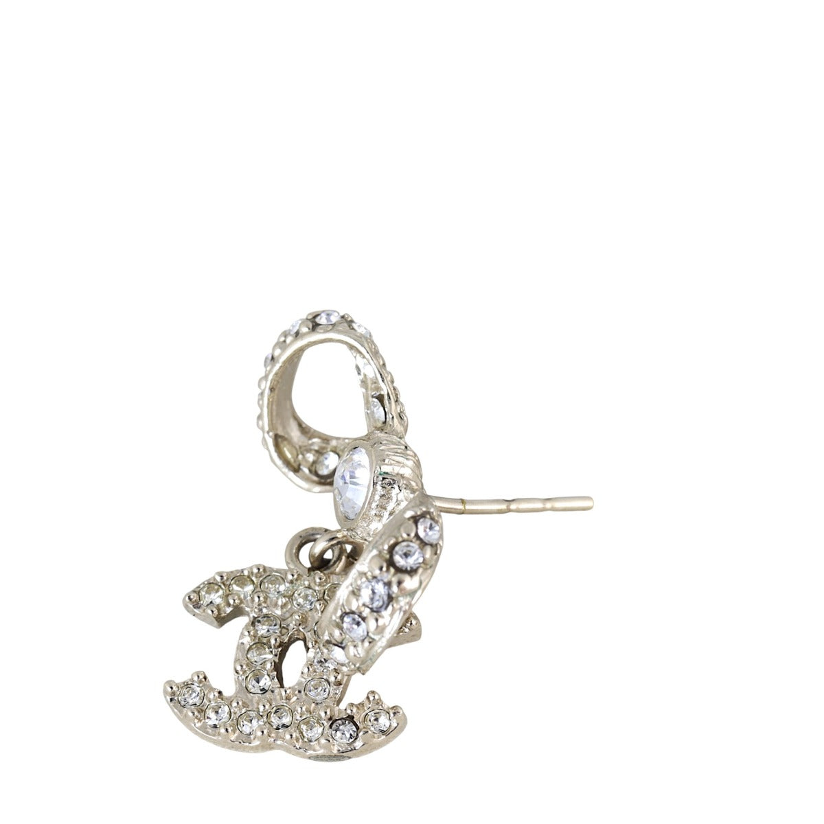 Cc Shell Crystal Drop Chanel CC Bow Crystal Drop Earrings – Luxe.It.Fwd