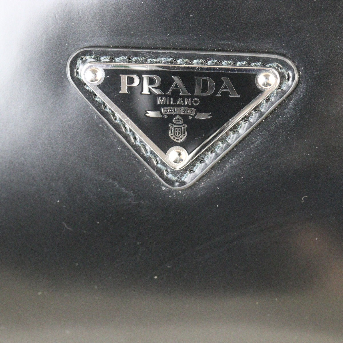 Prada Brushed Leather Brique Bag