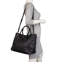 Prada Vitello Daino Shopping Tote