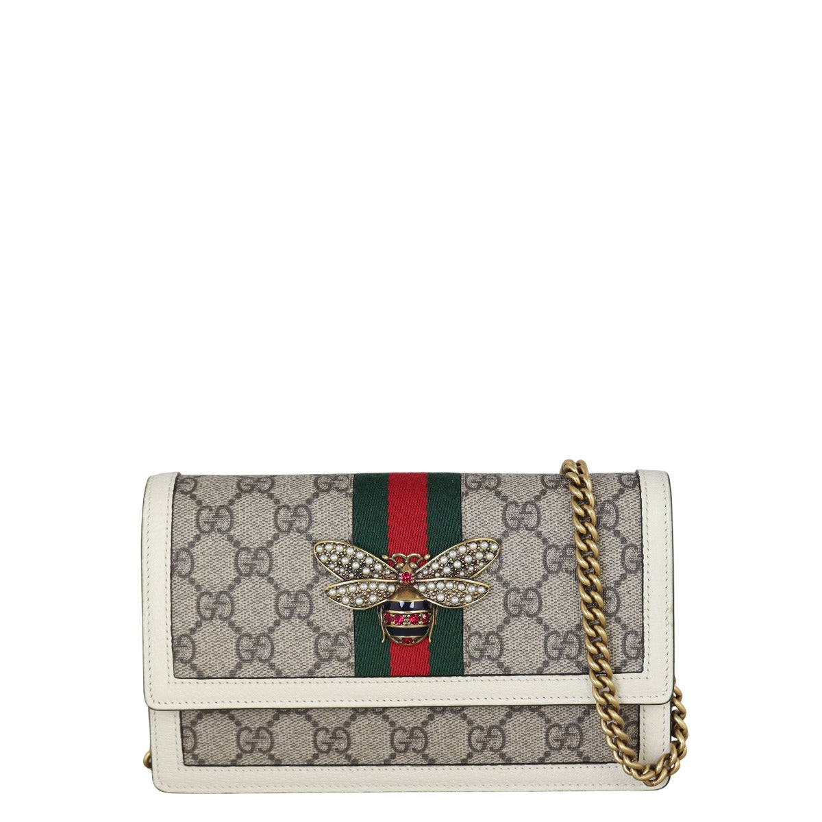 Gucci GG Supreme Queen Margaret Wallet on Chain