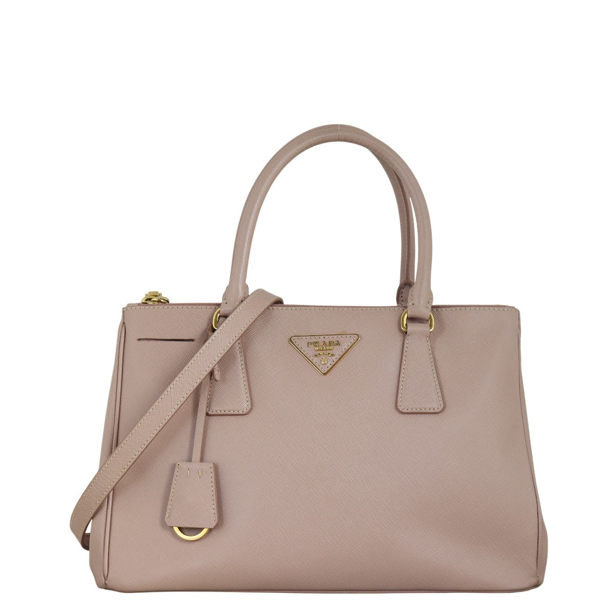 Prada Saffiano Lux Galleria Double Zip Tote Small