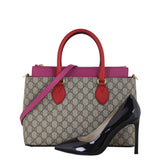 Gucci GG Supreme Linea A Zip Tote Small