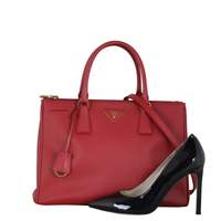 Prada Saffiano Lux Galleria Double Zip Tote Medium