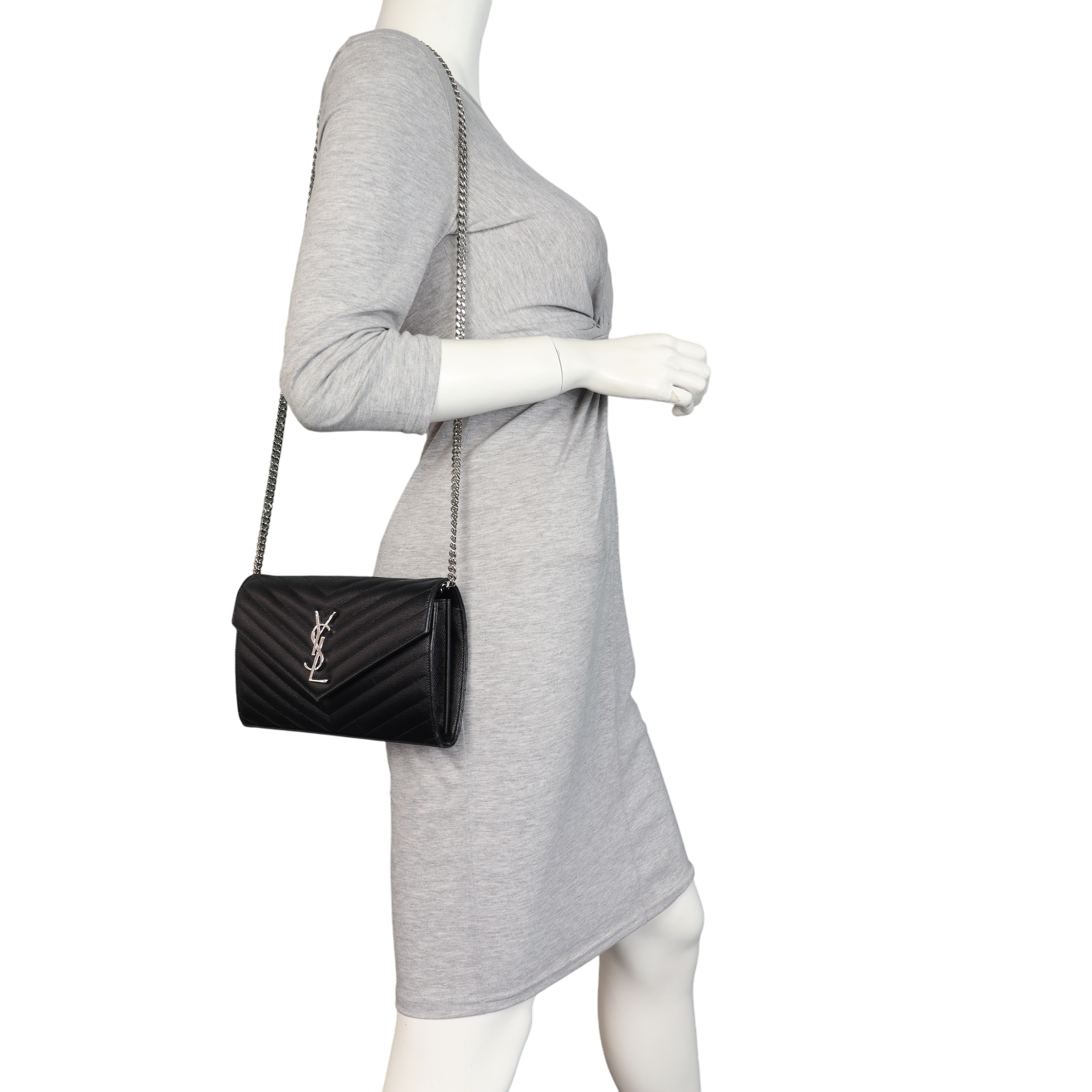 Saint Laurent Cassandre Chain Wallet
