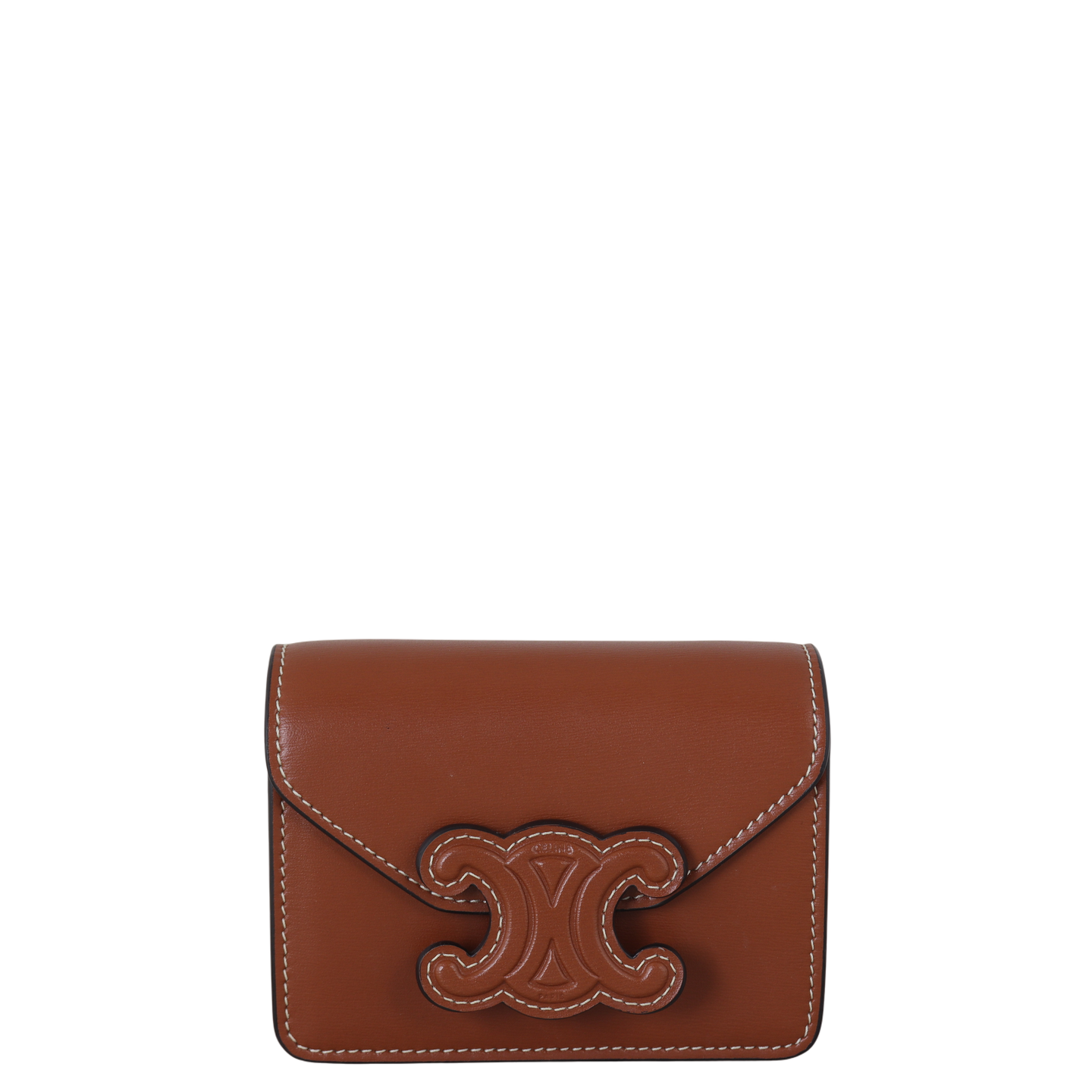 Celine Triomphe Card Holder On Chain