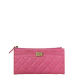 Chanel Boy Long Zipped Wallet