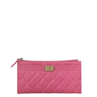 Chanel Boy Long Zipped Wallet