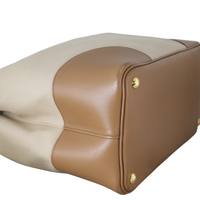 Prada Saffiano Cuir & Canapa Double Bag