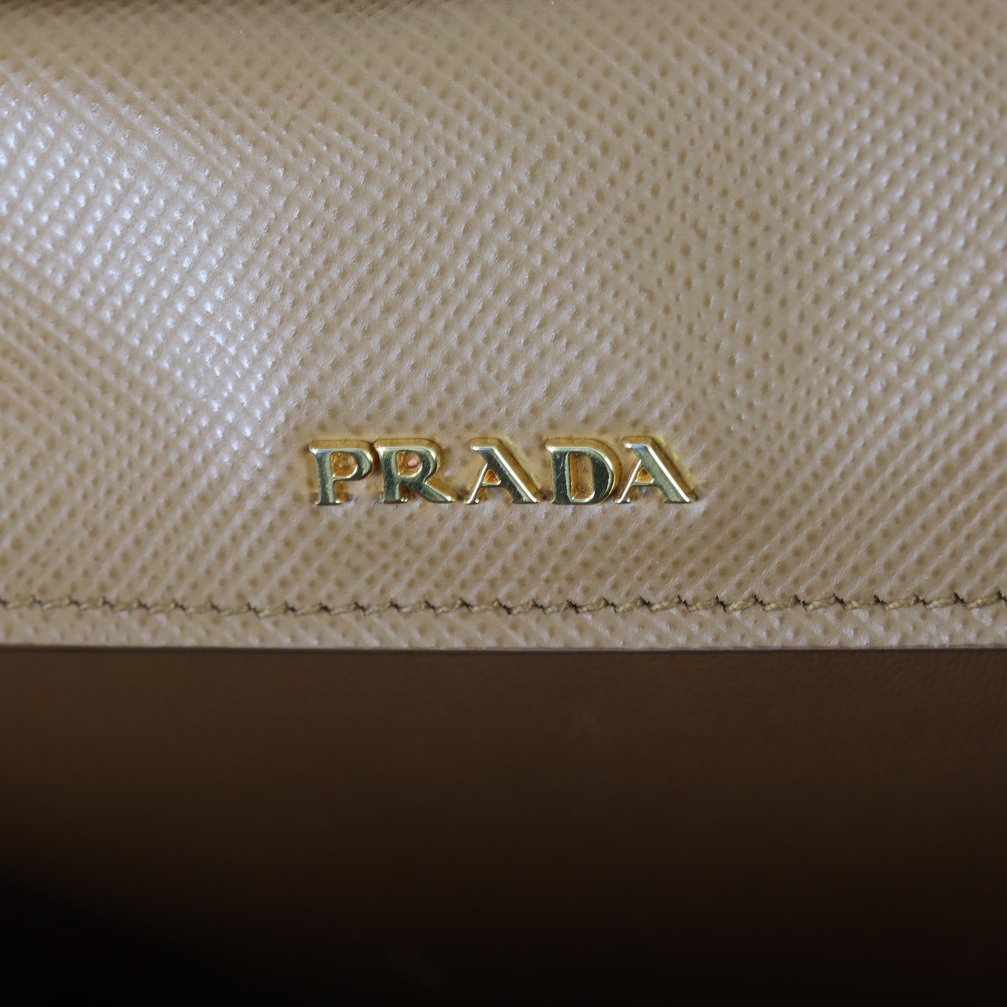 Prada Saffiano Cuir & Canapa Double Bag