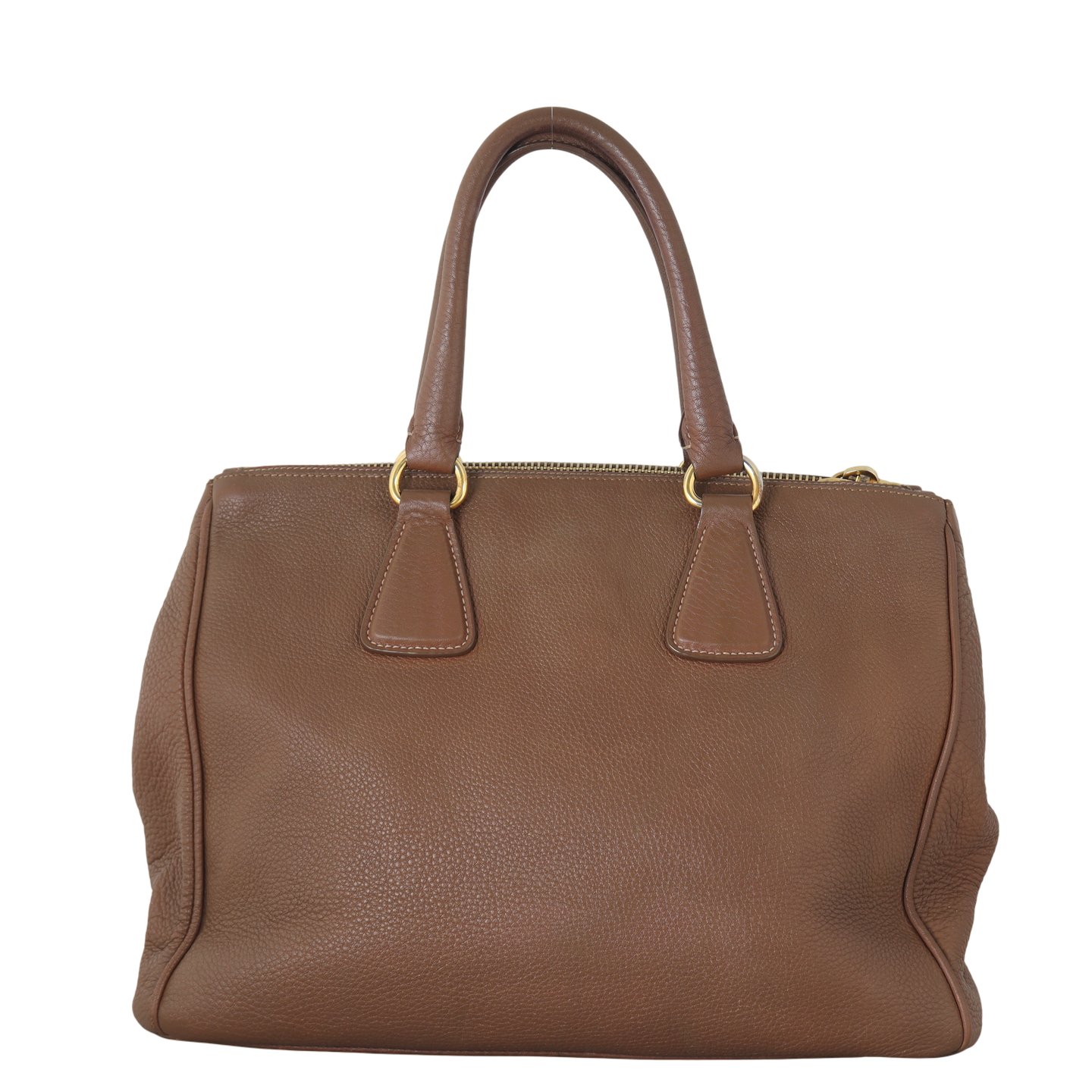 Prada Vitello Daino Double Zip Tote