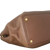 Prada Vitello Daino Double Zip Tote