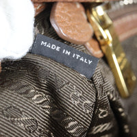 Prada Vitello Daino Double Zip Tote