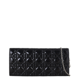 Dior Lady Dior Chain Wallet Patent