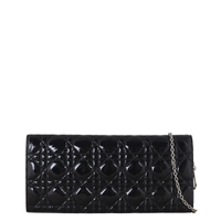 Dior Lady Dior Chain Wallet Patent