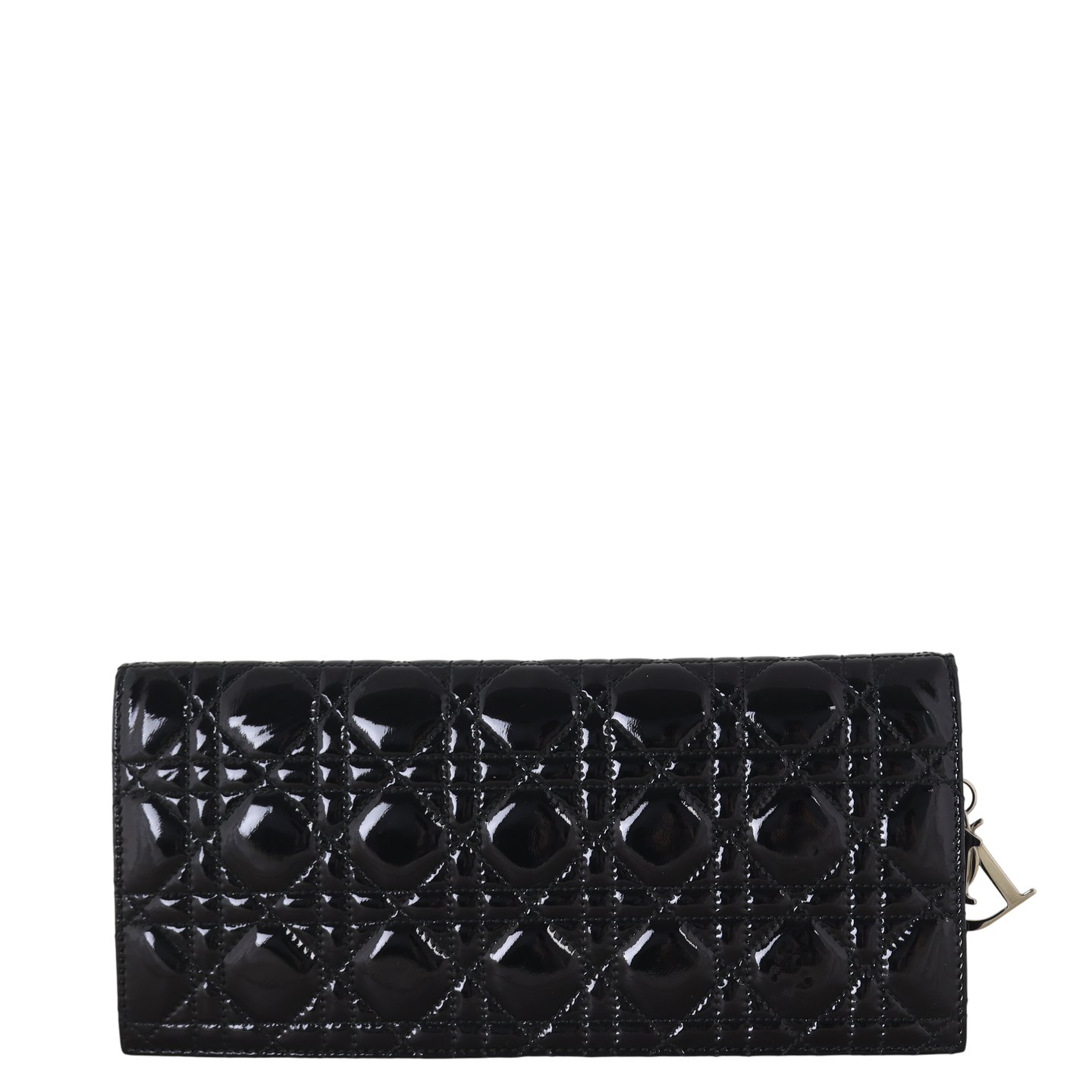 Dior Lady Dior Chain Wallet Patent