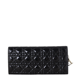 Dior Lady Dior Chain Wallet Patent