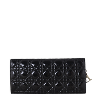 Dior Lady Dior Chain Wallet Patent