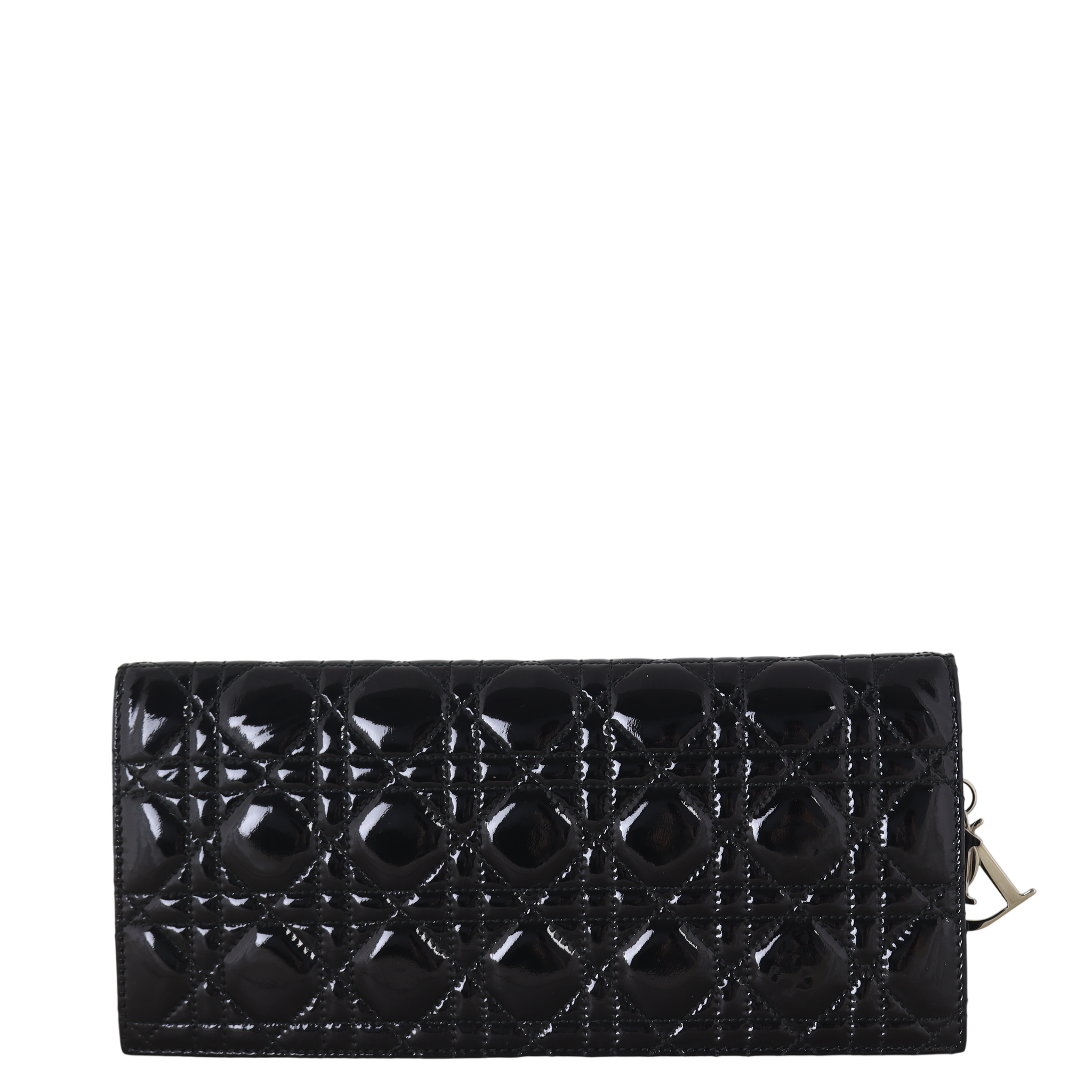 Dior Lady Dior Chain Wallet Patent